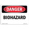 Signmission Safety Sign, OSHA Danger, 7" Height, 10" Width, Biohazard, Landscape OS-DS-D-710-L-2411